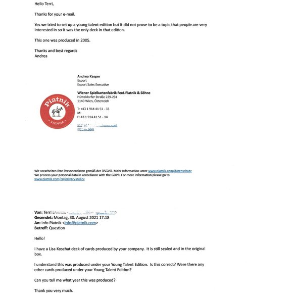 Jam Session Poker Playing Cards by Lisa Koschat Piatnik Collectors Cards - Picture 8 of 8